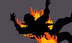 ilustrasi korban pembakaran